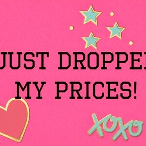 All prices in closet just dropped!